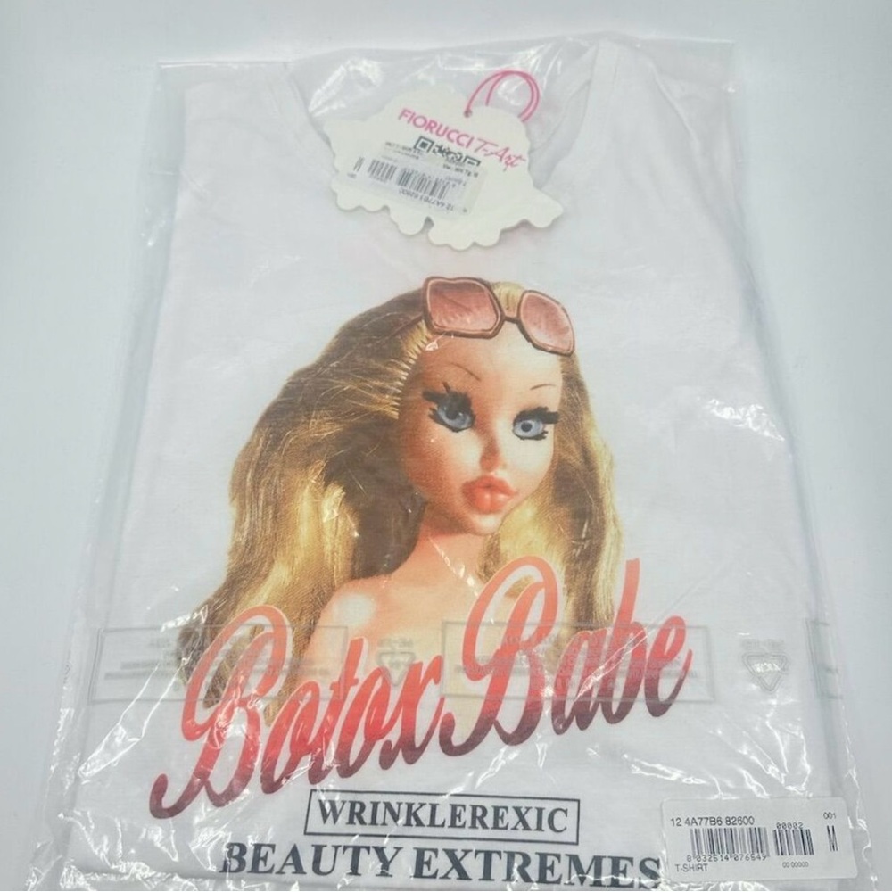 Fiorucci brand White Botox Babe Graphic T-Shirt